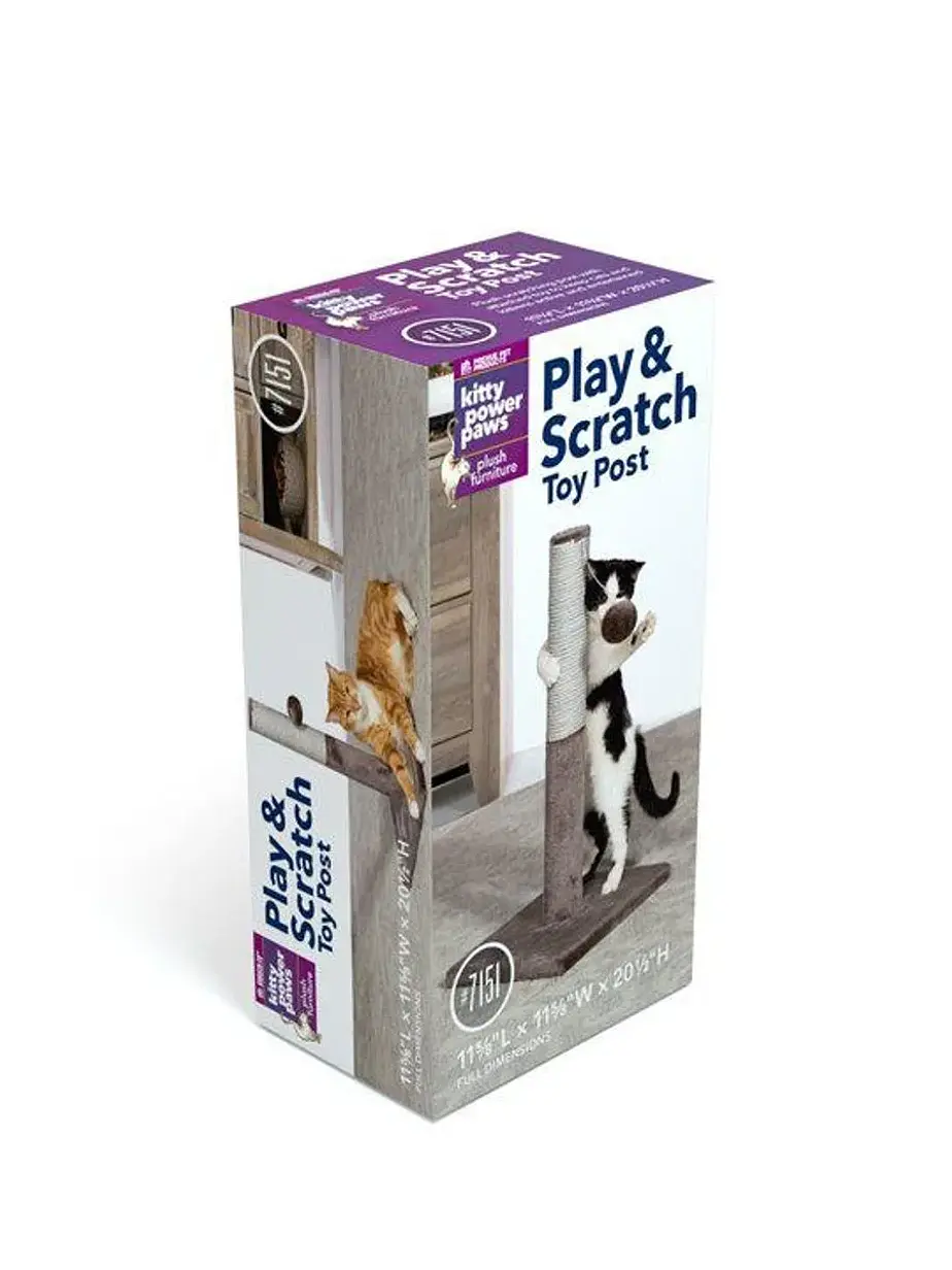 Rascador Tubo Prevue con Juguete para gatos - Rasguñador para gato 1