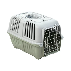 Jaula Transporte Mascotas Pratiko Metal 1 Verde - Accesorio Transporte Gatos