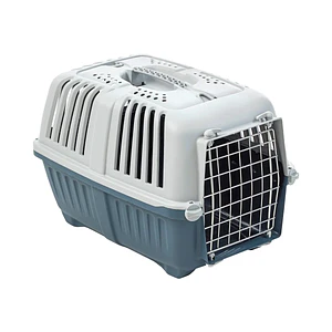 Jaula Transporte Mascotas Pratiko Metal 1 Azul - Accesorio Transporte Gatos