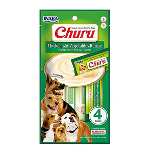 Churu Perro Pollo con Vegetales - 4 tubos 14gr
