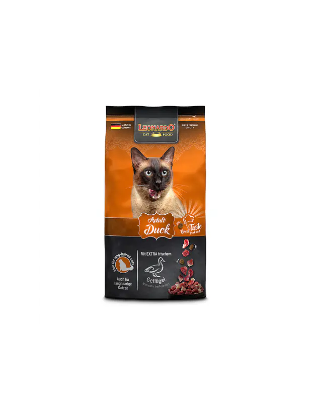 Leonardo Gato Adulto Duck (Pato) - Alimento super premium para gatos  1