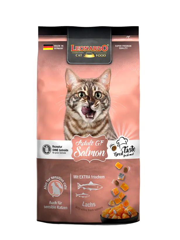 Leonardo Gato Adulto Salmon Grain Free - Alimento Super Premium para Gatos 1