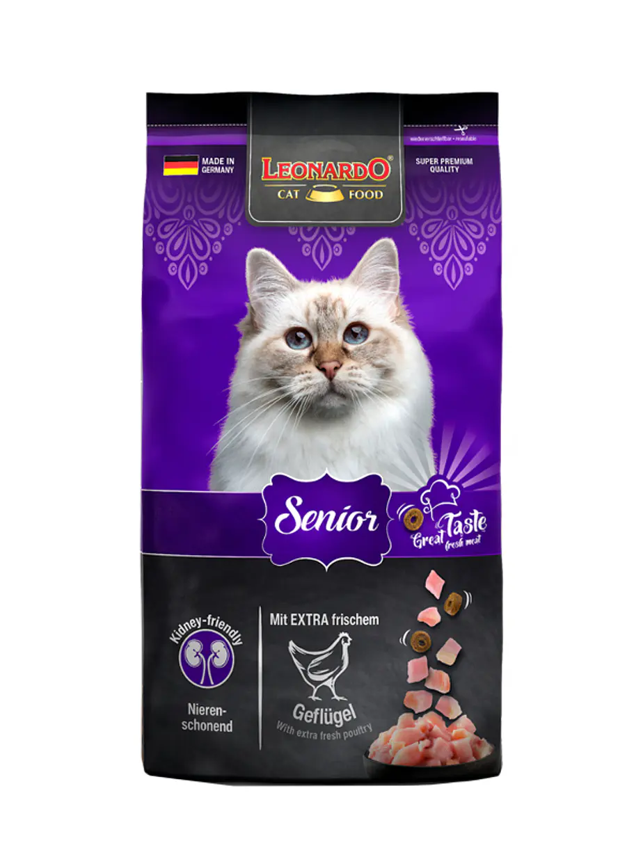 Leonardo Gato Adulto Senior - Alimento super premium para gatos  1