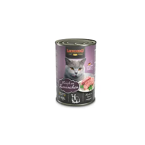 Pack Latas Leonardo Gato Quality Selection Adulto Conejo 400 GR x 6 Unidades