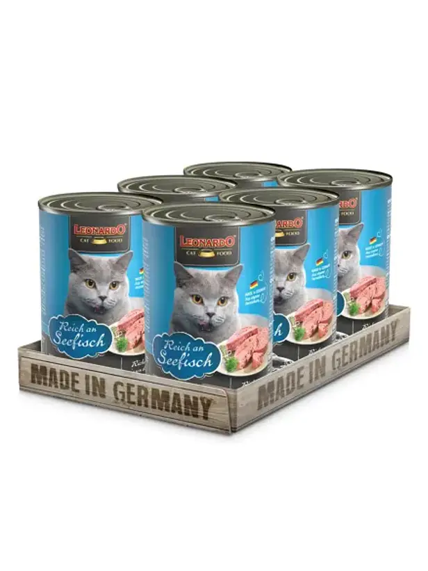 Pack Lata Leonardo Gato Quality Selection Adulto Pescado 400GR x 6 Unidades 1