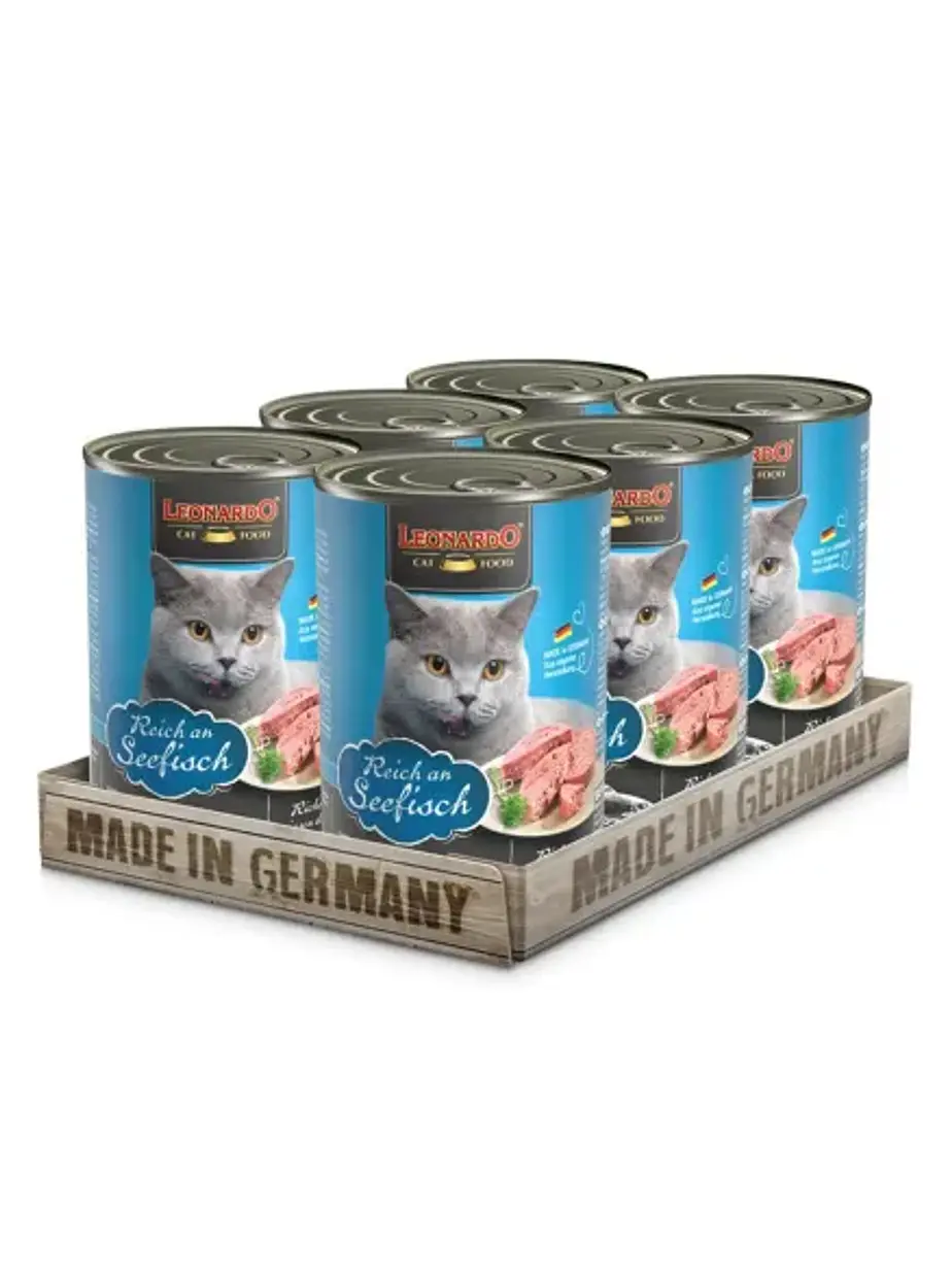 Pack Lata Leonardo Gato Quality Selection Adulto Pescado 400GR x 6 Unidades 1