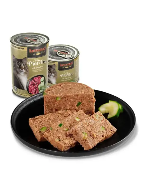 Pack Lata Leonardo Gato Caballo Calabacin 400 GR x 6 Unidades 3