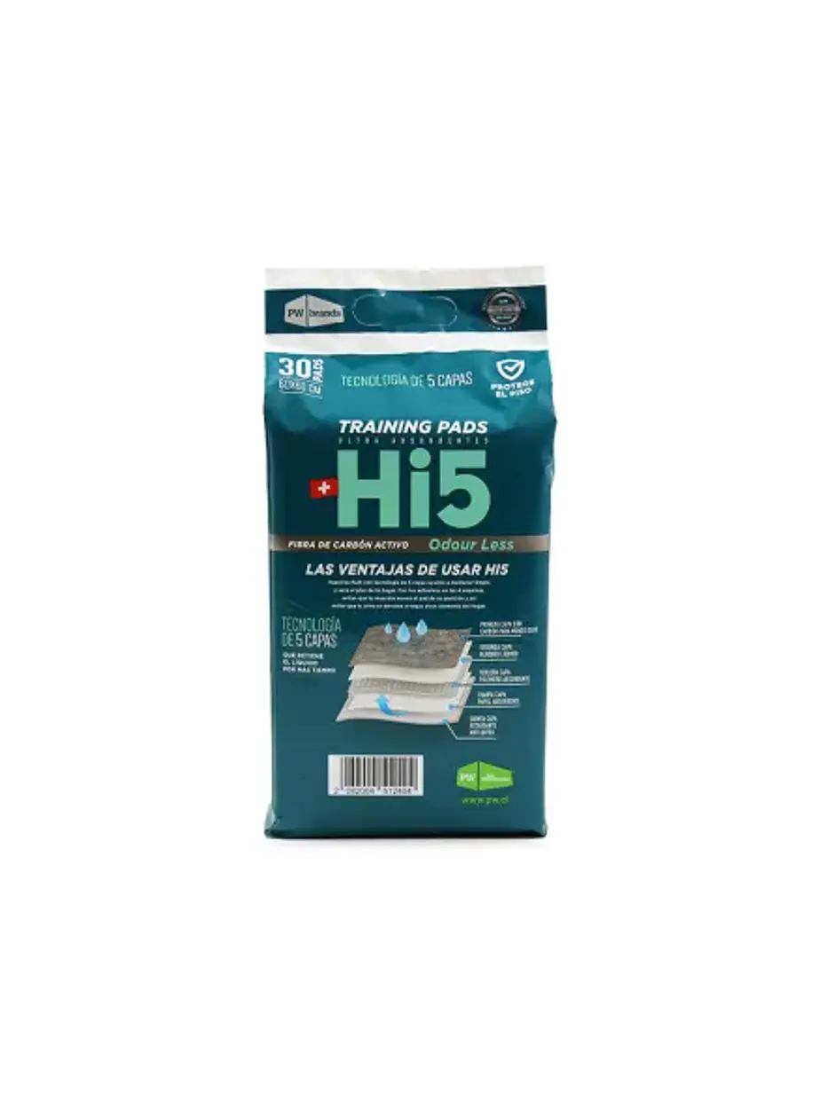 HI5 60x60 SABANILLAS CARBON ACTIVADO 30 UNIDAD 2