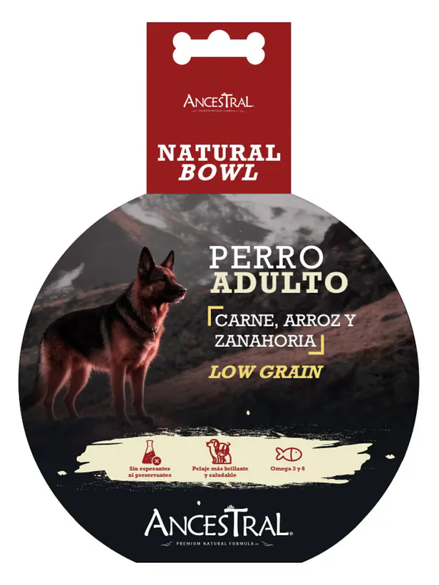 Ancestral Natural Bowl Perro 300 Gramos - Alimento humedo para perros Adultos 1