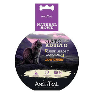 Ancestral Natural Bowl Gato 300 Gramos - Alimento humedo para Gatos Adultos