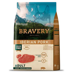 Bravery Perro Adulto Medium/Large Cerdo Ibérico 12 Kilos