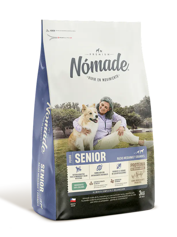 Nomade Perro Senior Razas Medianas y Grandes 3 Kilos 1