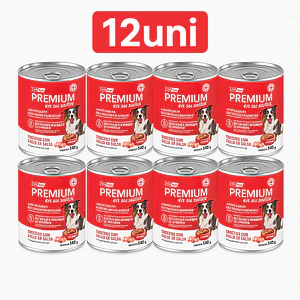 Vitalcan Premium Lata Trocitos con Pollo para Perro Adulto 340 Gramos PACK 12 Unidades