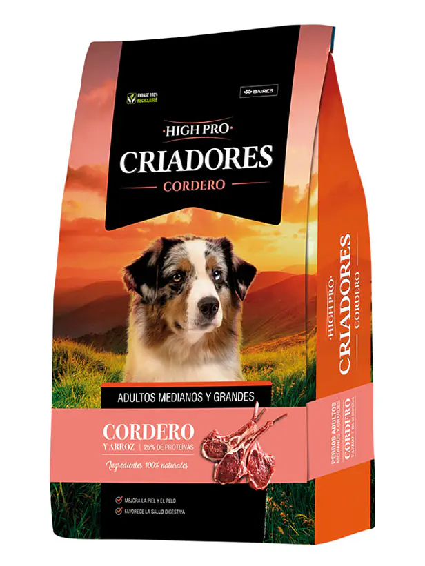 Criadores Mantención adulto High Pro Cordero 20 Kilos 1