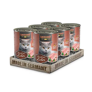 Pack Lata Leonardo Gato Higado 400 GR x 6 Unidades