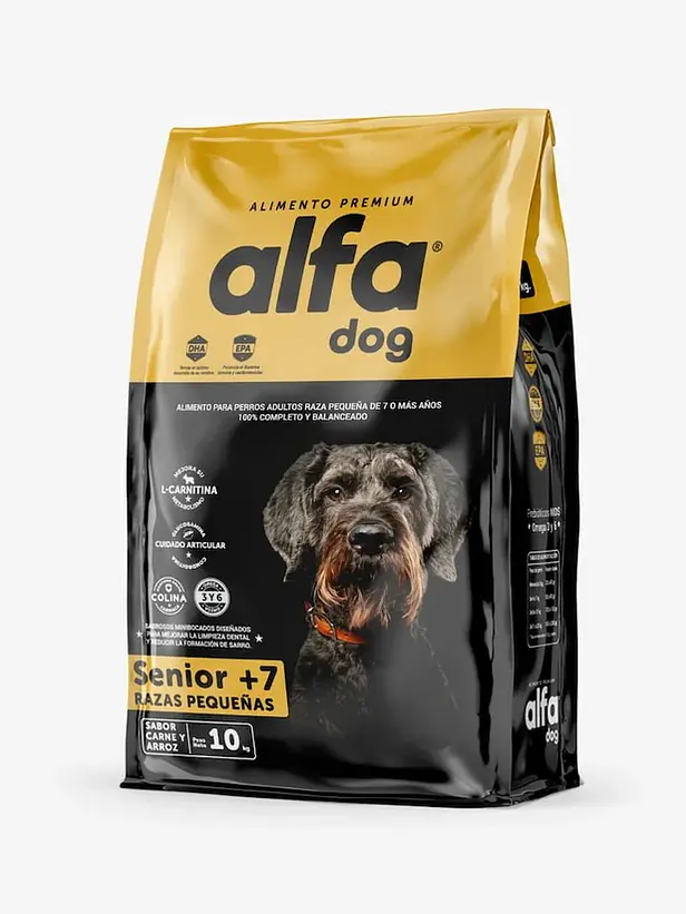 Alfa Dog Premium Senior Raza Pequeña 10 Kilos 1