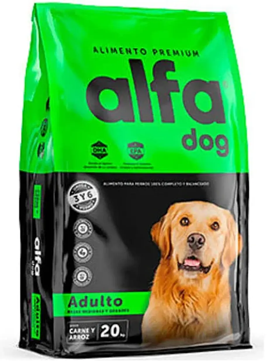 Alfa Dog Premium Perro Adulto Razas Medianas y Grandes 20 Kilos 1