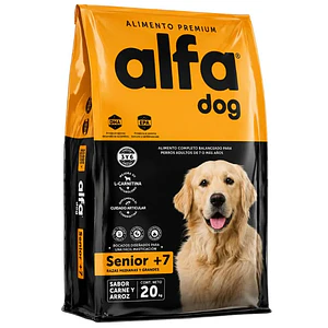 Alfa Dog Premium Senior Razas medianas y Grandes 20 Kilos