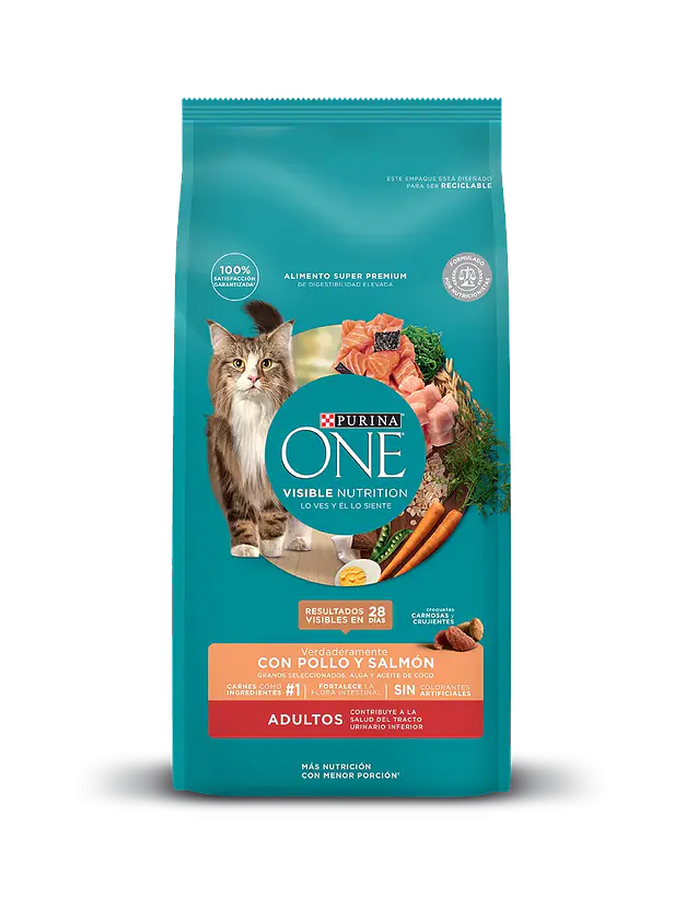Purina One Gato Adulto Pollo y Salmon 2 Kilos 1