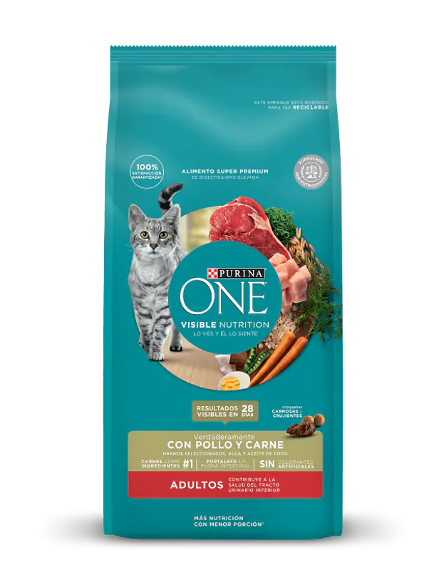 Purina One Gato Adulto Pollo y Carne 2 Kilos 1