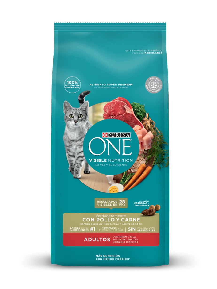 Purina One Gato Adulto Pollo y Carne 2 Kilos 1