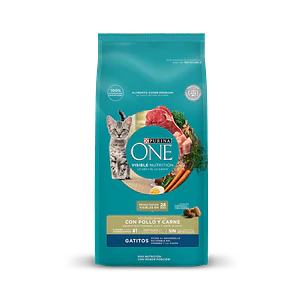Purina One Gatitos Pollo y Carne 2 Kilos