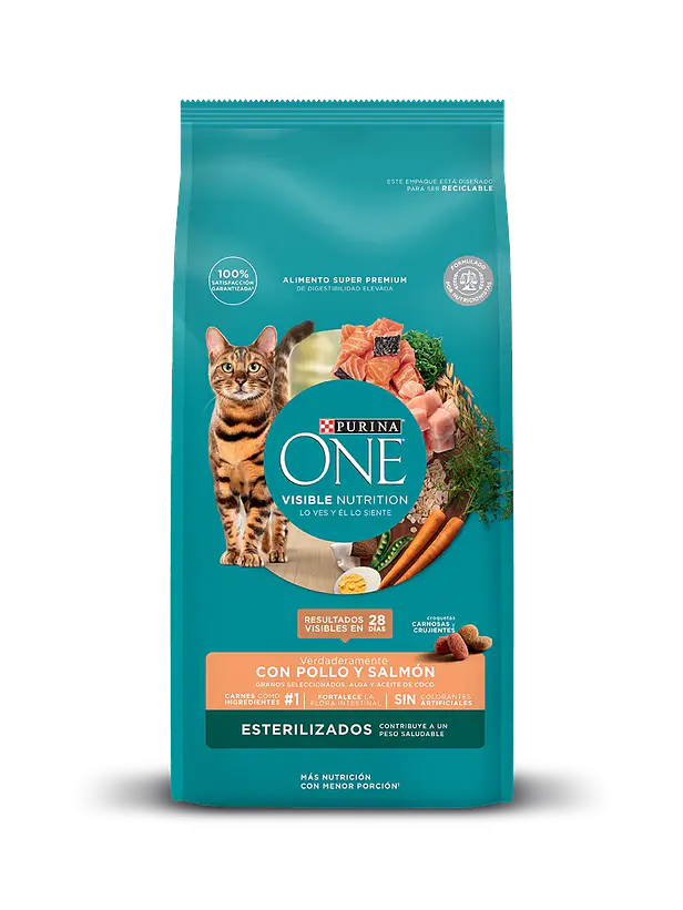 Purina One Gato Esterilizado Pollo y Salmon 2 Kilos 1