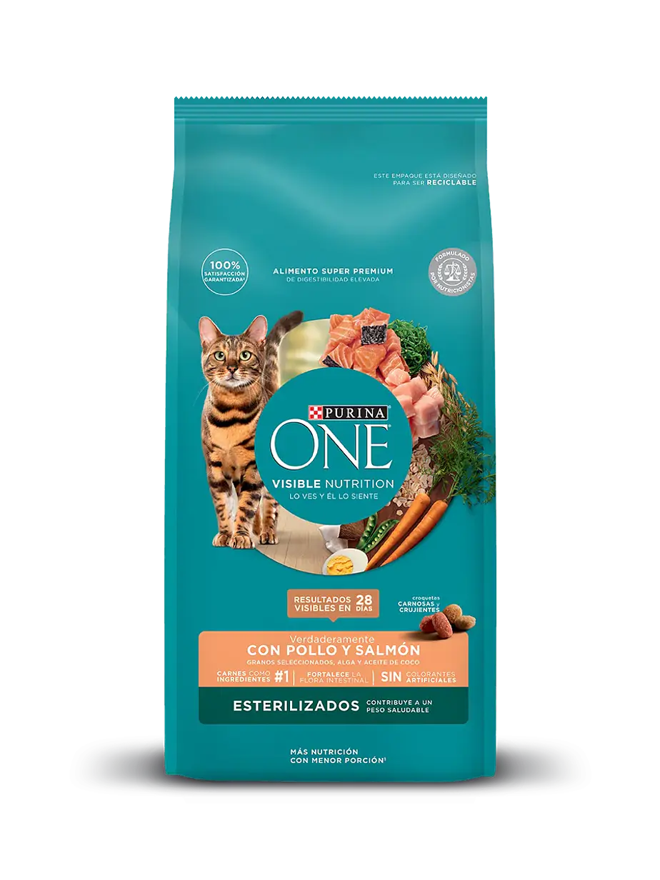 Purina One Gato Esterilizado Pollo y Salmon 2 Kilos 1