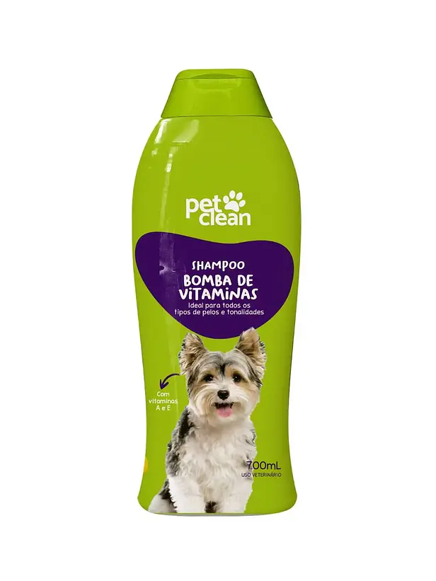 Shampoo y Acondicionador Pet Clean Bomba de Vitaminas 700 ml 1