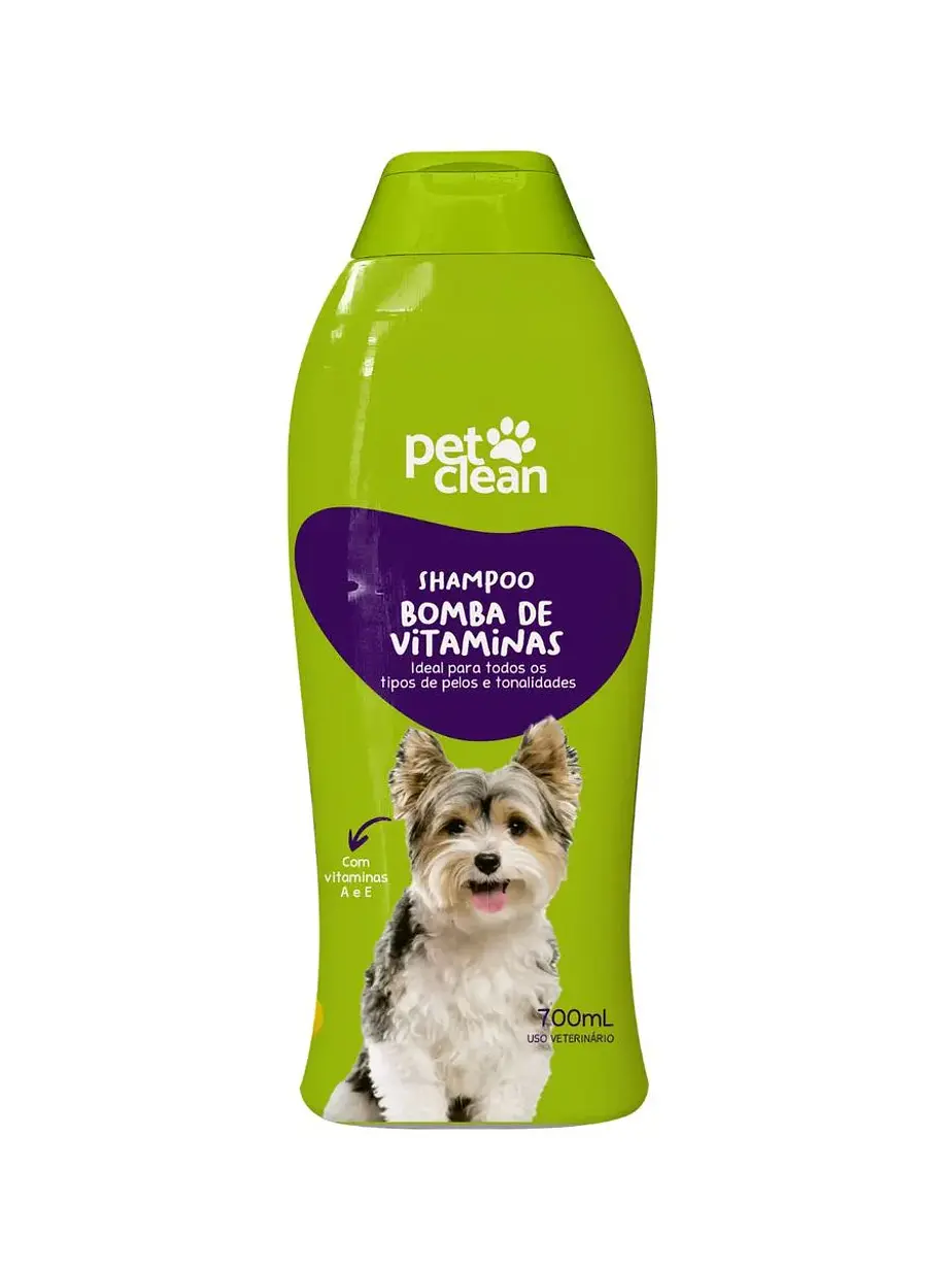 Shampoo y Acondicionador Pet Clean Bomba de Vitaminas 700 ml 1
