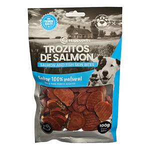 Snack Trozitos de Salmon 100 Gramos HappyPets