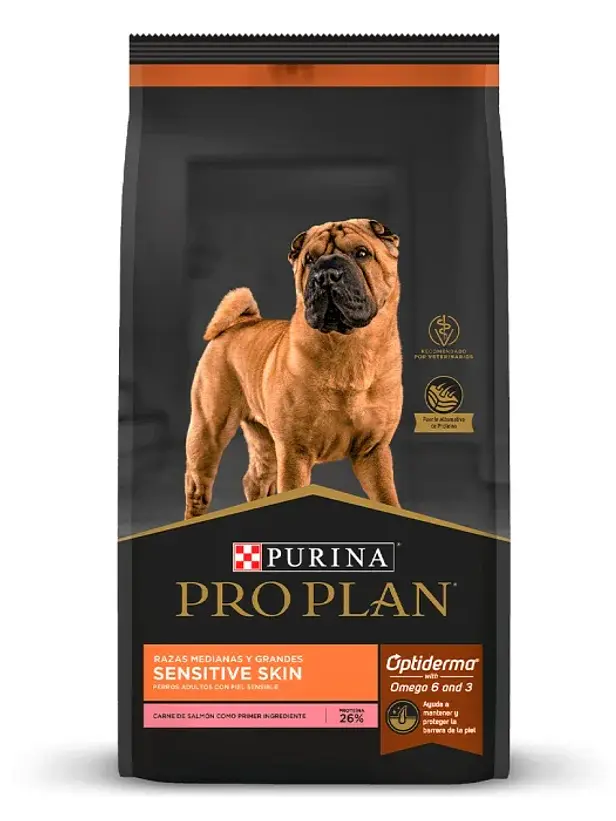 ProPlan Sensitive Skin Razas Medianas y Grandes 12 kilos 1
