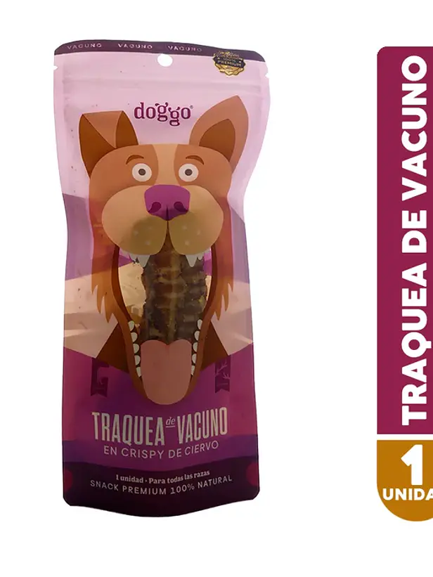 Snack para Perros Traquea de Vacuno Doggo 1
