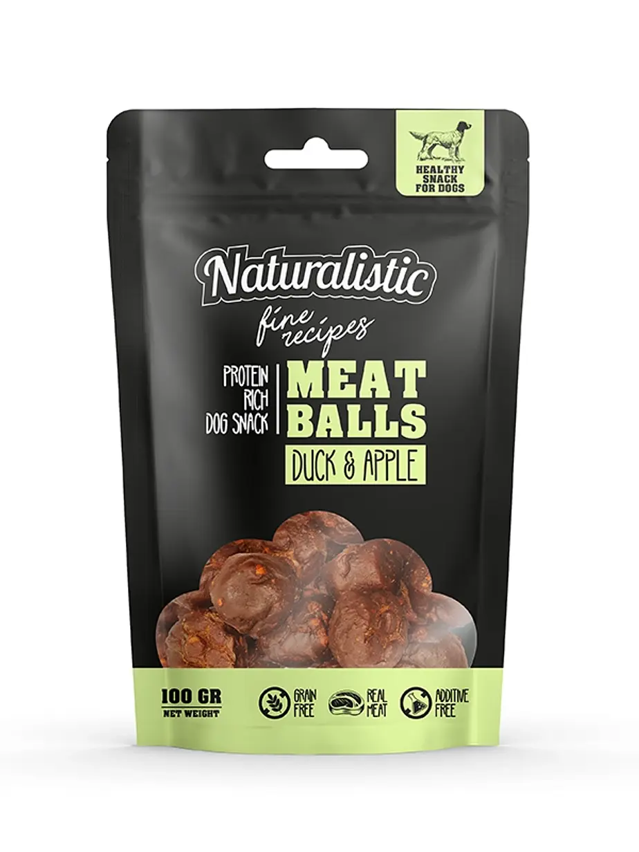 Naturalistic Meat Balls Duck & Apple 100 Gramos 1