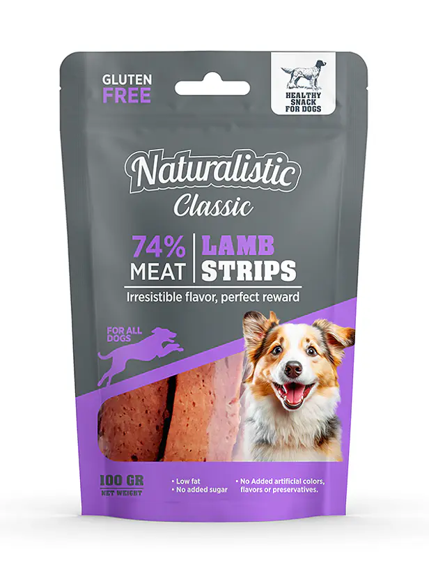 Snack Naturalistic Lamb Stripes 100 Gramos 1
