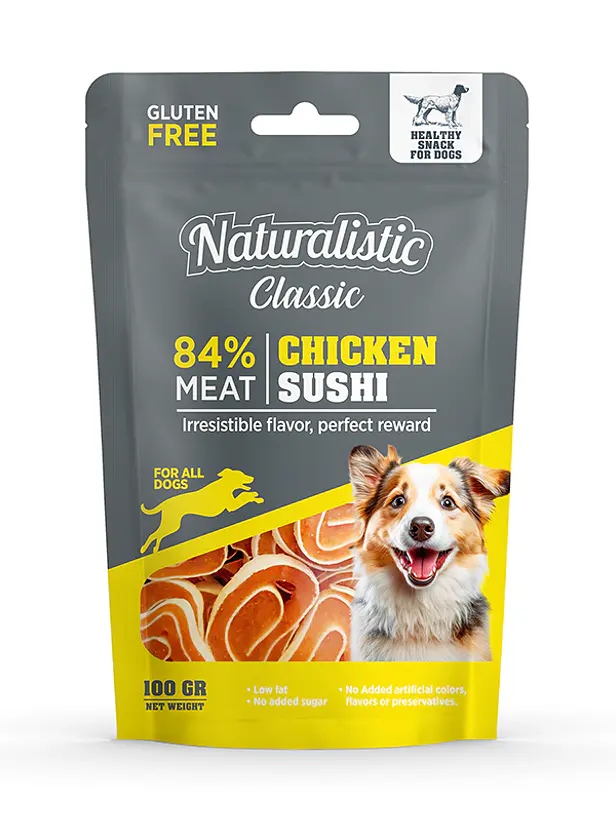 Snack Naturalistic Chicken Sushi 100 Gramos 1