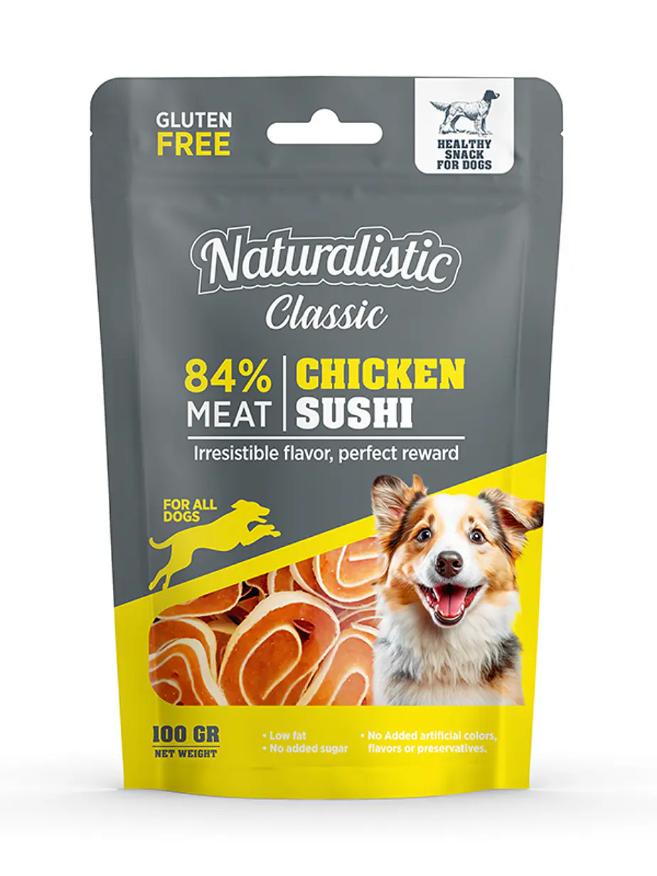 Snack Naturalistic Chicken Sushi 100 Gramos 1