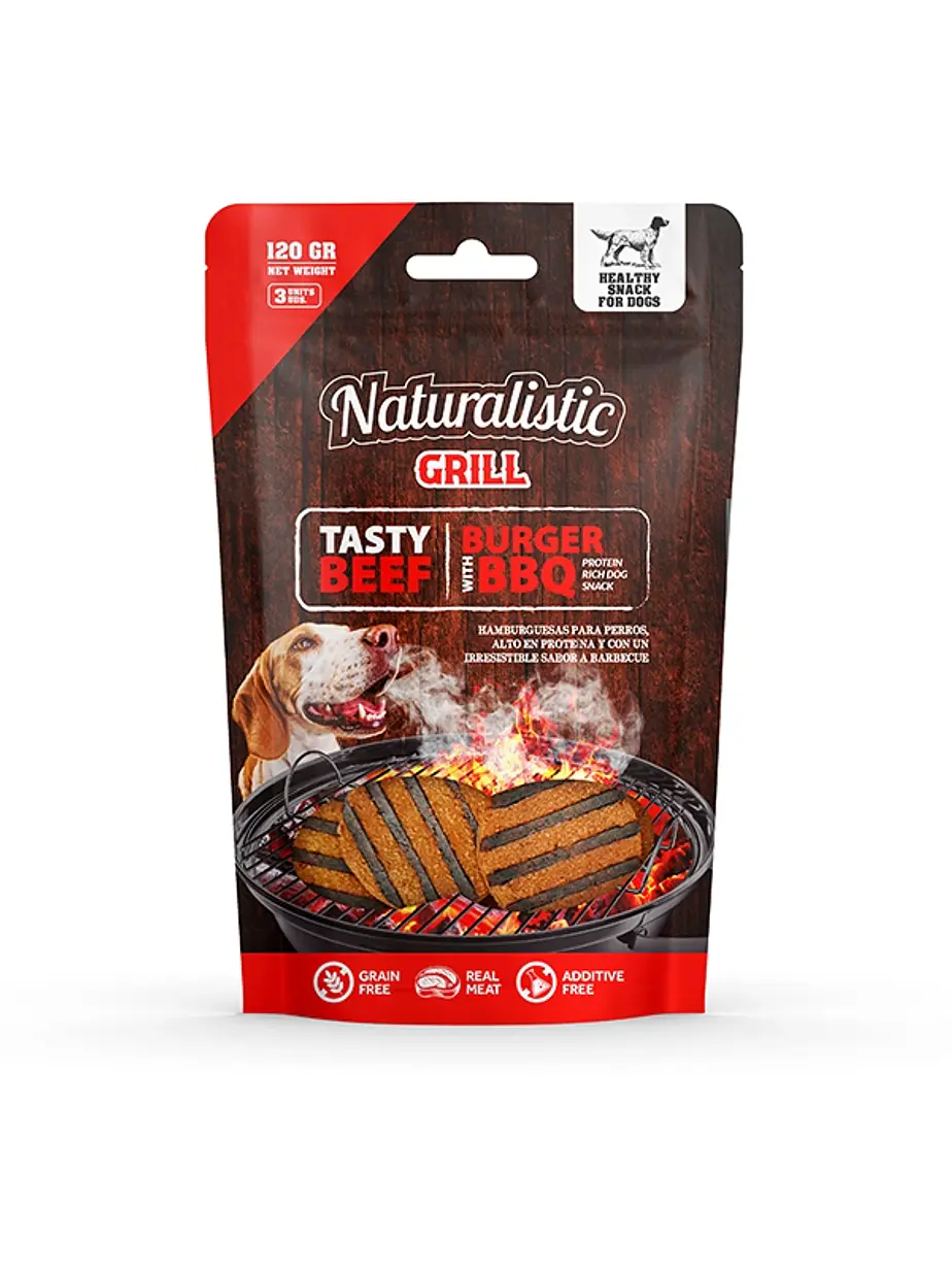 Naturalistic Beef Burger BBQ 120 Gramos 1