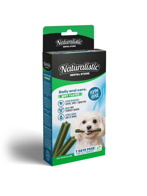 Naturalistic Dental Stick Sabor menta 7 Unidades 1