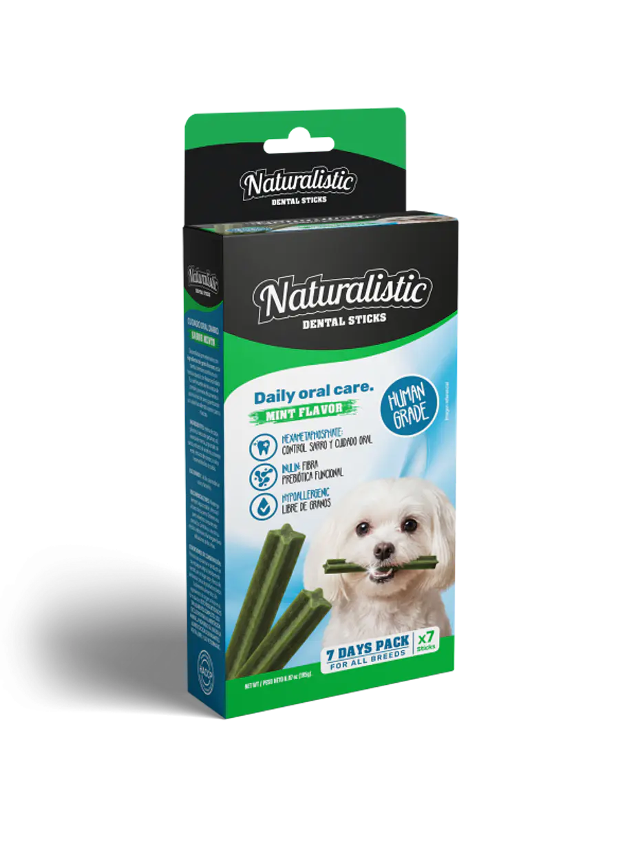 Naturalistic Dental Stick Sabor menta 7 Unidades 1
