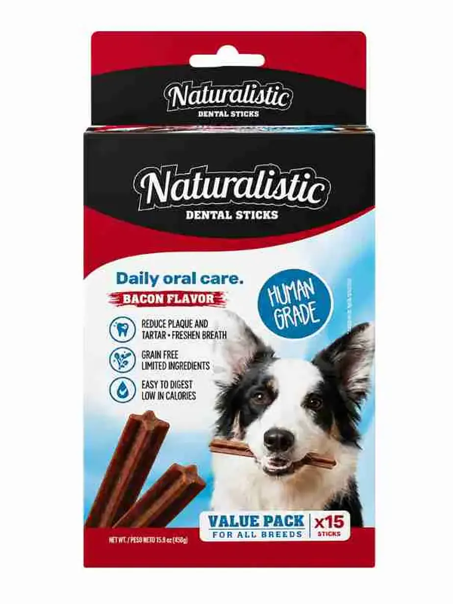 Naturalistic Dental Stick Sabor Tocino 15 Unidades 1
