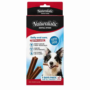 Naturalistic Dental Stick Sabor Tocino 7 Unidades