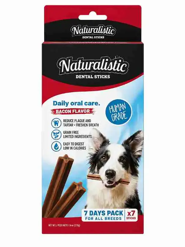 Naturalistic Dental Stick Sabor Tocino 7 Unidades 1