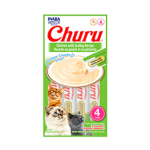 Churu Gato Sabor Pollo con Ostion - 4 tubos 14 gramos