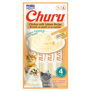 Churu Gato Sabor Pollo con Salmon - 4 tubos 14 gramos