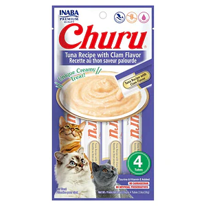 Churu Gato Sabor Atún con Almeja- 4 tubos 14 gramos