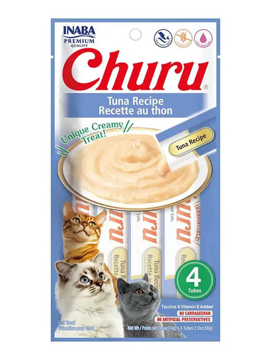 Churu Gato Sabor Atún - 4 tubos 14 gramos 1