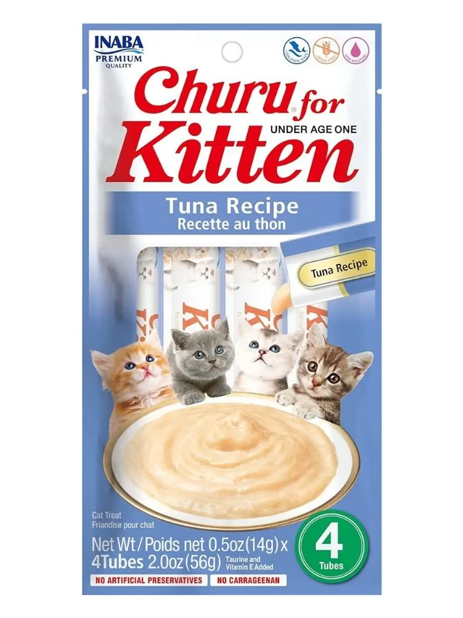Churu Gato Kitten sabor Atún - 4 tubos 14 gramos 1