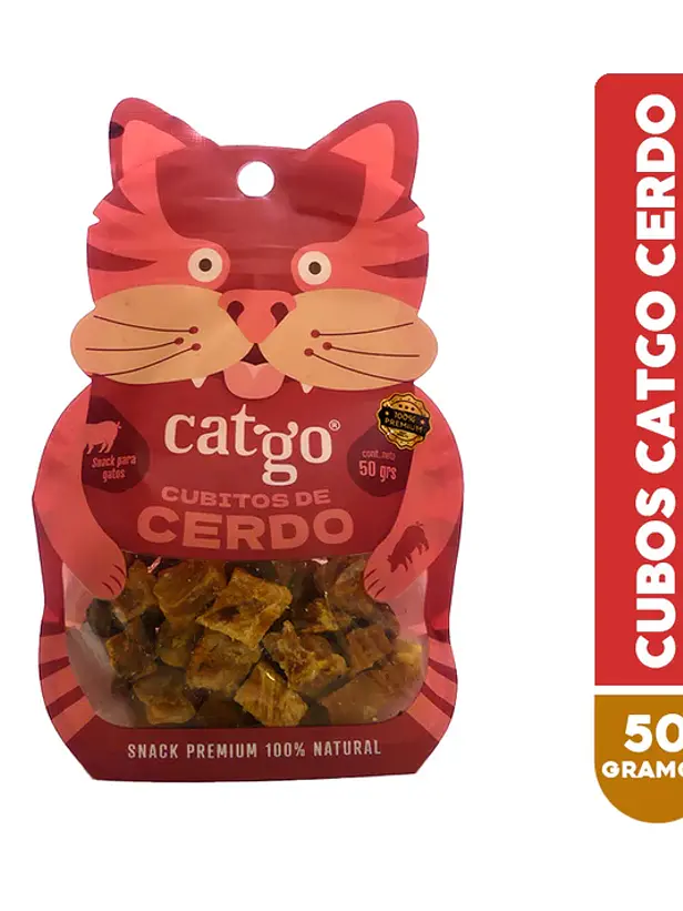 Snack para Gatos Cubitos de Cerdo Catgo 1