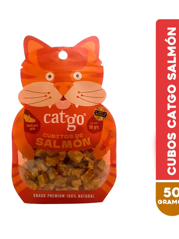 Snack para Gatos Cubitos de Salmón Catgo 1